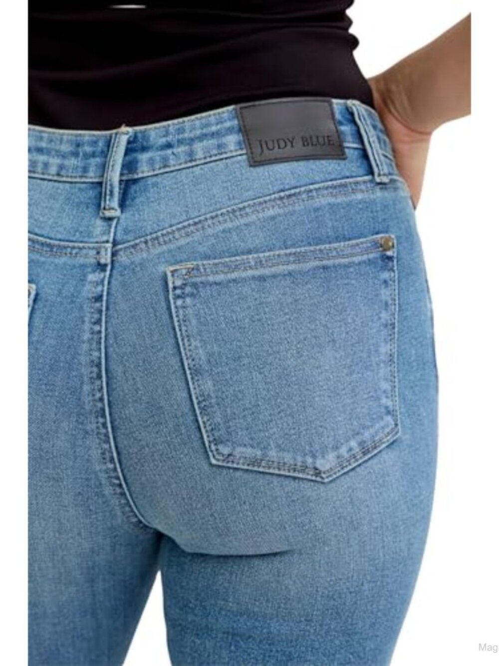 Mid Rise Slim Bootcut Tummy Control Released Hem Jeans - Picture 4 of 4
